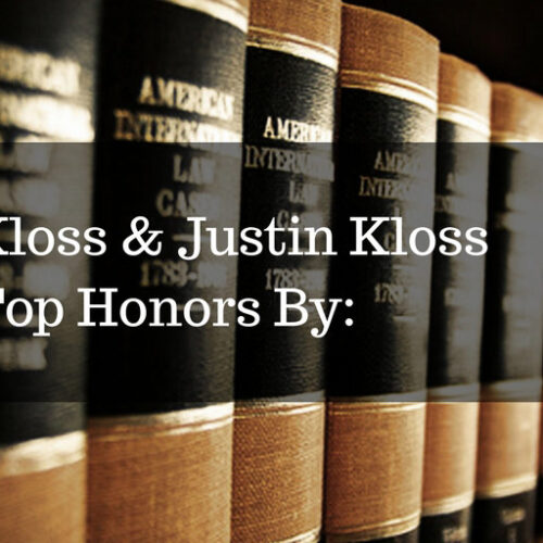 David Kloss And Justin Kloss Recognized by Superlawyers